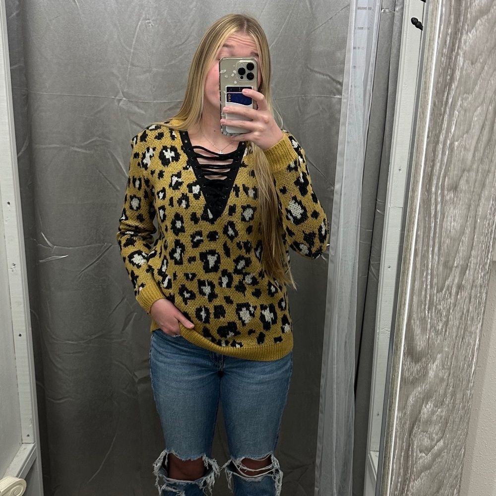 Leopard Print Sweater